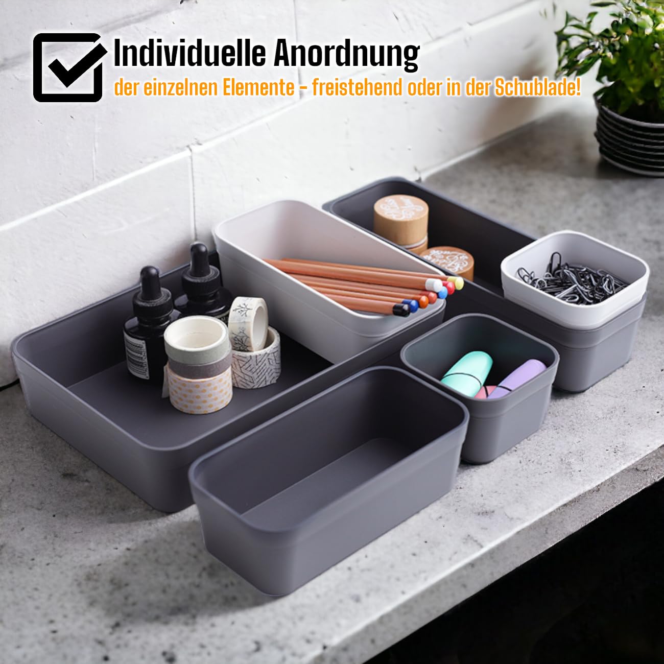 1x Drawer Organizer Set Storage Box Divider System Adjustable Utensil Space Living Bathroom Plastic Pastel Green