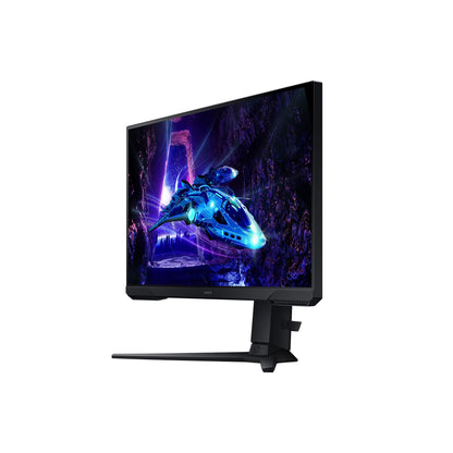 Samsung Odyssey G30D Full HD Gaming Monitor, 24 inches, VA panel screen, 1920 x 1080 pixels, 180 Hz refresh rate, 1 ms response time (MPRT), AMD FreeSync, HDR10, LS24DG300EUXEN