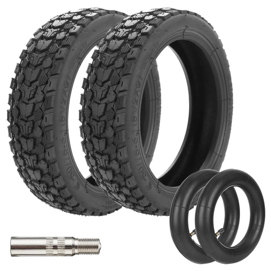 Satgoo E Scooter Tire 8 1/2 x 2, Offroad Terrain Tire + Thickened Inner Tube - Superior Grip, Comfortable - Various Complex Roads, 50/75-6,1-8,5 inch Tire for Xiaomi Pro 2/1S/Mi 3 etc.