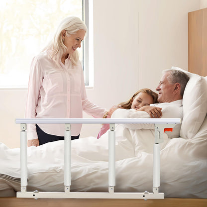 Ixdregan Bed Rail for Elderly Safety, Foldable Bed Assist Rail Handle, Fall Prevention Handrail for Seniors, Fits King, Queen, Full, Twin (4 handrails)