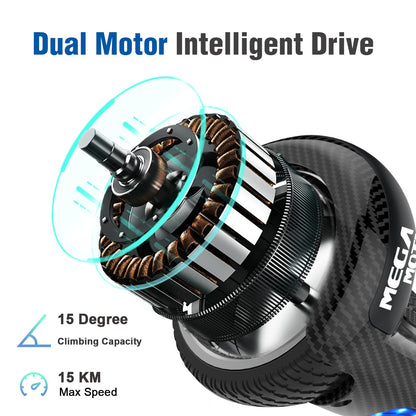 MEGA MOTION Hoverboard, 6.5 inch with Two Wheels Hoverboards for Kids with Bluetooth Speaker - Powerful Motor, LED Light, the perfect gift for kids ages 8 and up