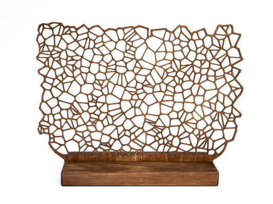 Wooden earring holder - Handmade earring storage with unique design - Eco-friendly jewelry accessory gift