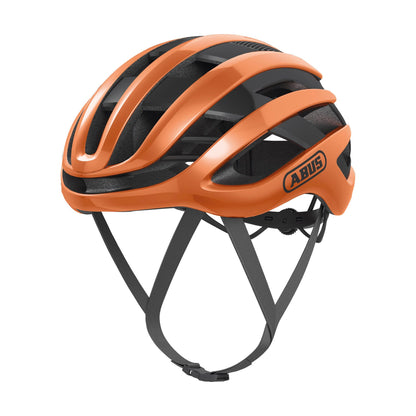 ABUS road bike helmet AirBreaker - high-end cycling helmet for professional cycling - for teens and adults - helmet for women and men - orange, size M