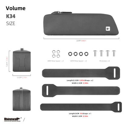 Rhinowalk bicycle frame bag 0.7L waterproof tube bag top tube bags bike bag front bag handlebar bag bike accessory