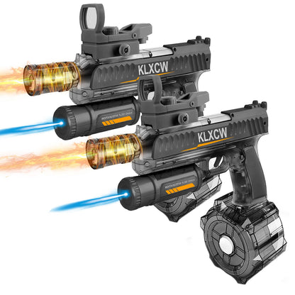 IEEILULU Electric Water Gun, Electric Water Gun with Light, 750ml Large Capacity, Great for Water Gun Shooting Games (Black-2)