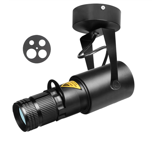 15W LED Pinspot White - spotlight with adjustable iris and manual focus, Plug&Play, 6000-6500K, for mirror ball, stage, disco, party, club, wedding