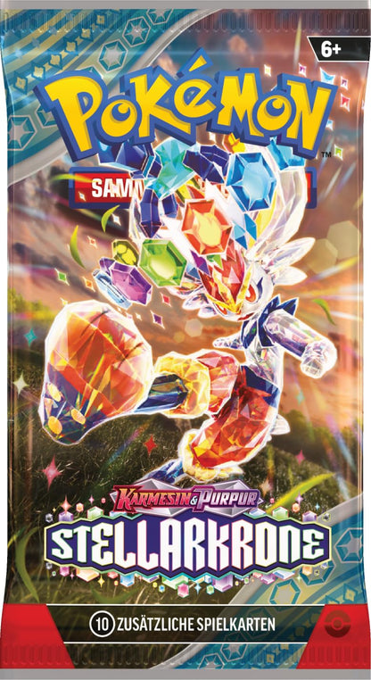 Pokemon Trading Card Game: Booster Bundle Crimson & Purple - Stellar Crown (18 Booster Packs)