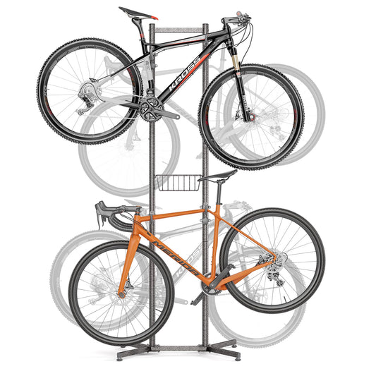 CXWXC Bike Stand Floor for 4 Bikes - Holds up to 70kg/160 pounds. Bike stand holder for indoor garage or outdoor storage.