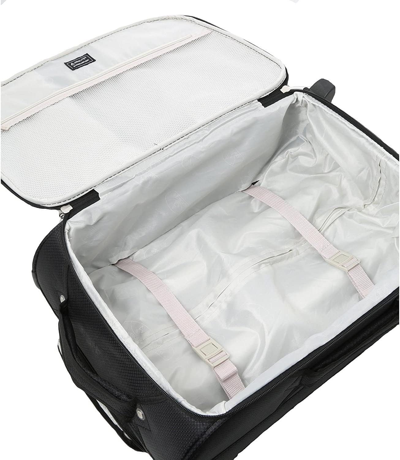 Aerolite 56x45x25 trolley suitcase approved for easyJet, British Airways, Jet2, Wizz Air. Maximum size 2 wheels 60L lightweight carry-on cabin luggage travel suitcase baggage, 10-year warranty in black.