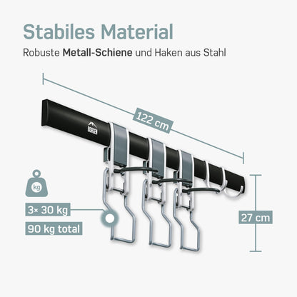 Borrow Bike Wall Mount Vertical suitable for all bikes such as E Bike, Mountain Bike, Road Bike, infinitely adjustable, bike wall hanging