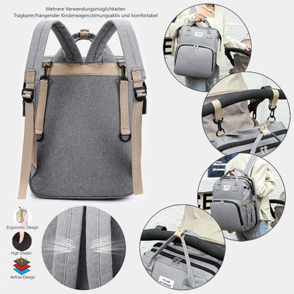 Bibykivn Baby diaper bag backpack, diaper backpack, baby bag travel backpack with changing pad, multifunctional waterproof large capacity diaper backpack, great for mom.