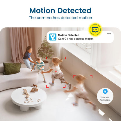 Litokam surveillance camera 2 pack, baby monitor with camera featuring motion detection, night vision, two-way audio, indoor camera surveillance for dogs, pet camera compatible with Alexa app.
