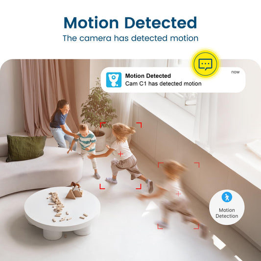 Litokam surveillance camera 2 pack, baby monitor with camera featuring motion detection, night vision, two-way audio, indoor camera surveillance for dogs, pet camera compatible with Alexa app.