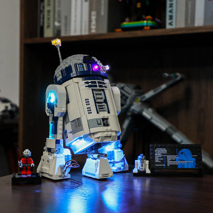BRIKSMAX LED Light for Lego R2-D2 75379 - Compatible with Lego Star Wars building model - Without Lego Set