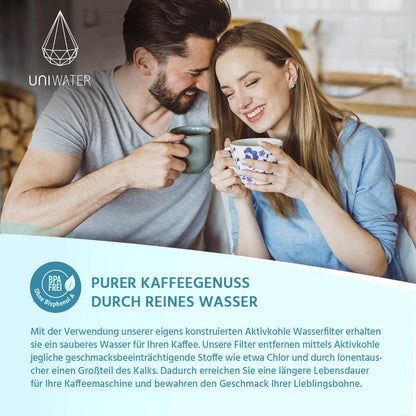 UNIWATER 5 water filter for Krups, Siemens, Bosch, AEG, Tefal, Neff, Gaggenau, WMF coffee machines | Screw-in filter cartridges