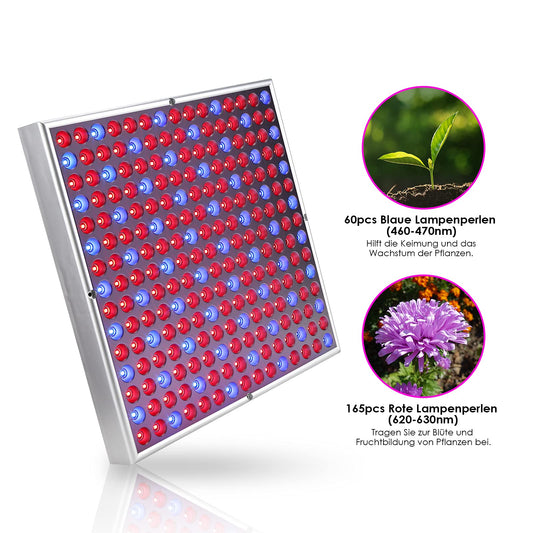 Lospitch 2X LED Grow Light 15W, Full Spectrum Plant Lamp, 225 Red&Blue LEDs Plant Light for Hydroponic, Indoor Seeding Veg Flower, Grow Tent and Greenhouse.