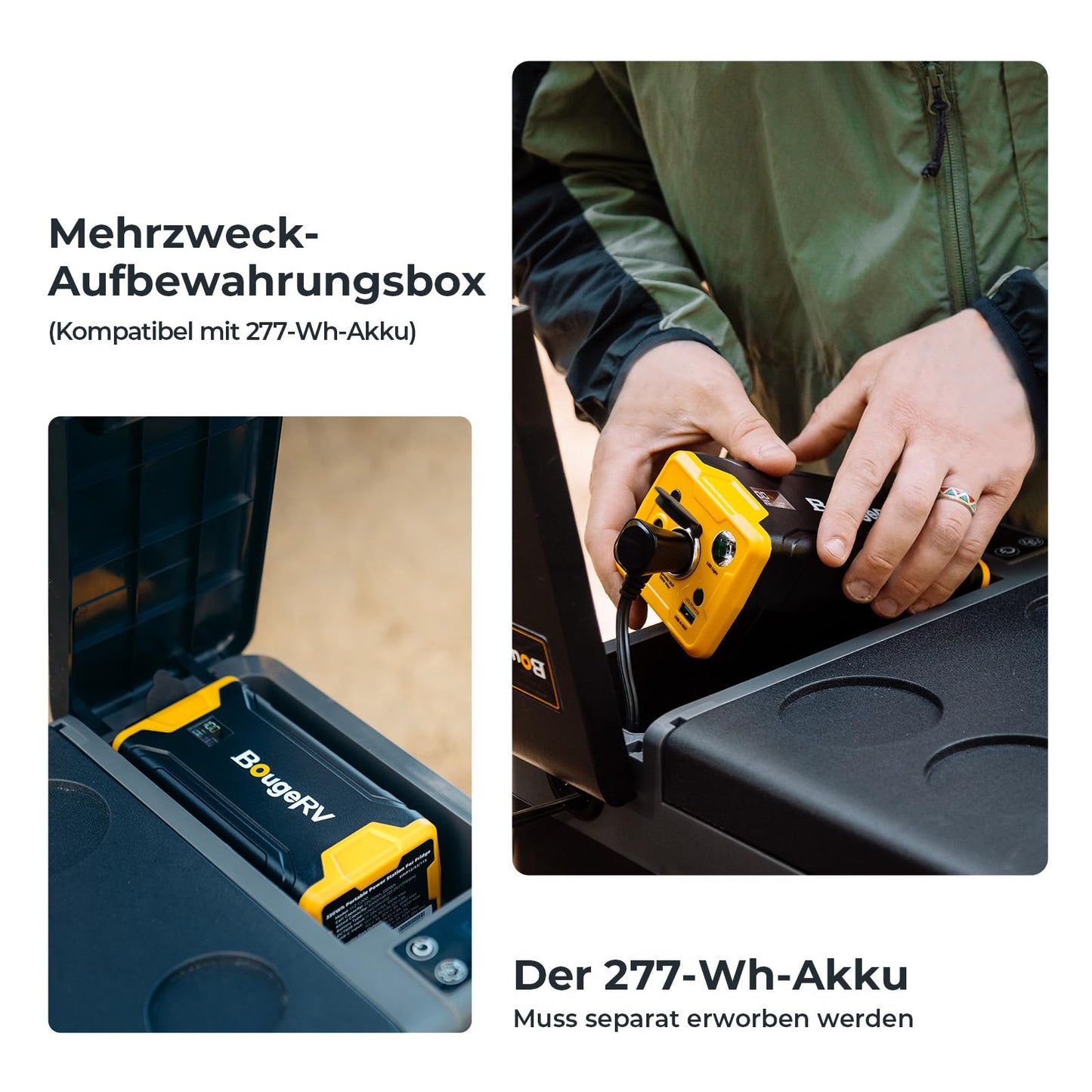 BougeRV CRPRO Compressor Cooler 12v, 20 Liter Car Fridge (-22℃~10℃), 12/24V DC &110-240V AC Portable Car Refrigerator, 12v Cooler, for Car, Camping, Travel (Updated Version)
