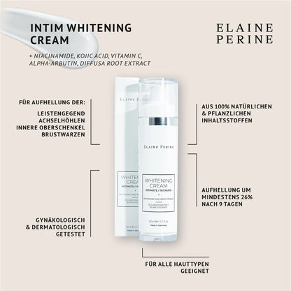 Intimate bleaching cream - Natural vegan whitening cream for intimate areas (50ml) with Alpha-Arbutin, Kojic Acid, Niacinamide, by Elaine Perine™ | 𝗠𝗔𝗗𝗘 𝗜𝗡 𝗚𝗘𝗥𝗠𝗔𝗡𝗬 A