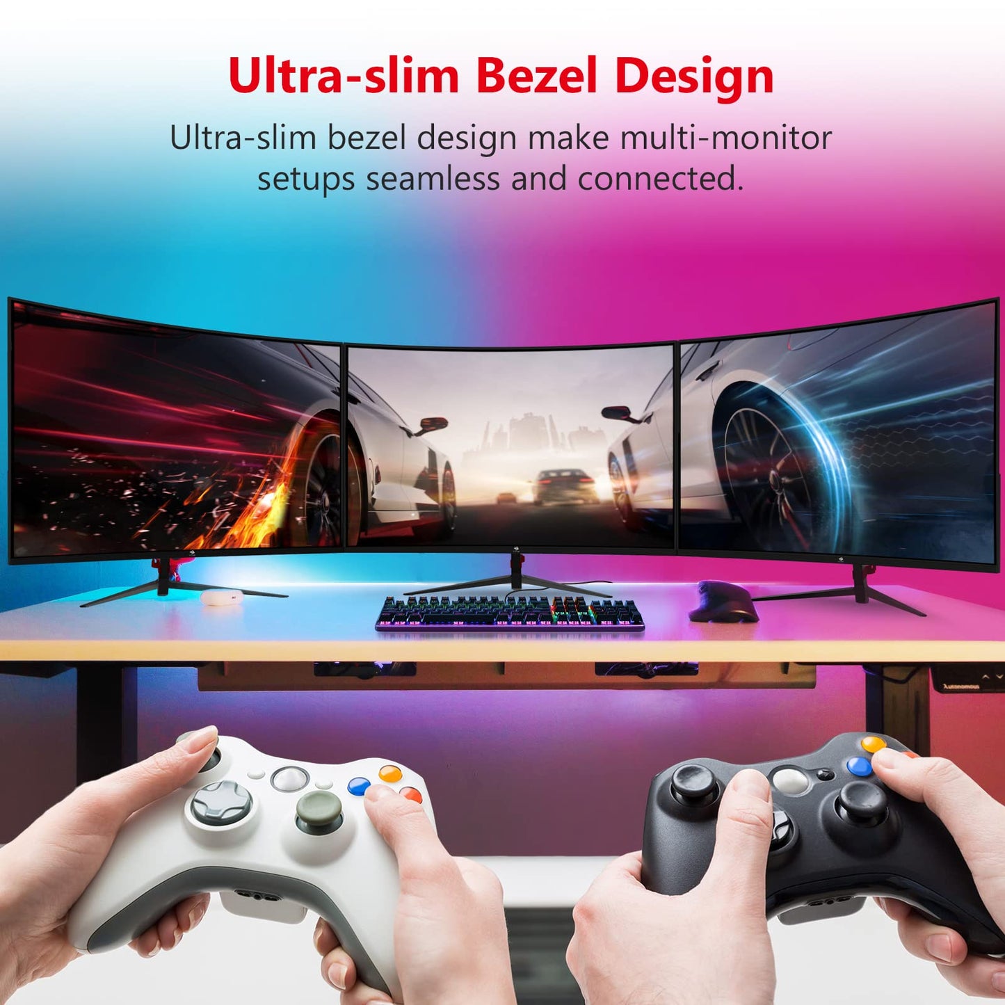 Z-Edge 27-inch curved gaming monitor with 280Hz (DP) and 240Hz (HDMI) refresh rates, 1ms MPRT response time, Full HD LED display, 350cd/m² brightness, 16:9 aspect ratio, FreeSync, HDMI 2.0 & DisplayPort 1.2 - Black (2025 Version)