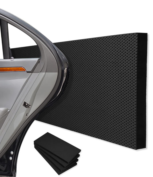 Just 4 Garages Wall Protection 40 x 20 x 2 cm, Self-Adhesive Edge Protection Foam, Dart Garage Wall Protection Padding, Door Edge Protection for Car Doors, Garages, and Carports (Black)