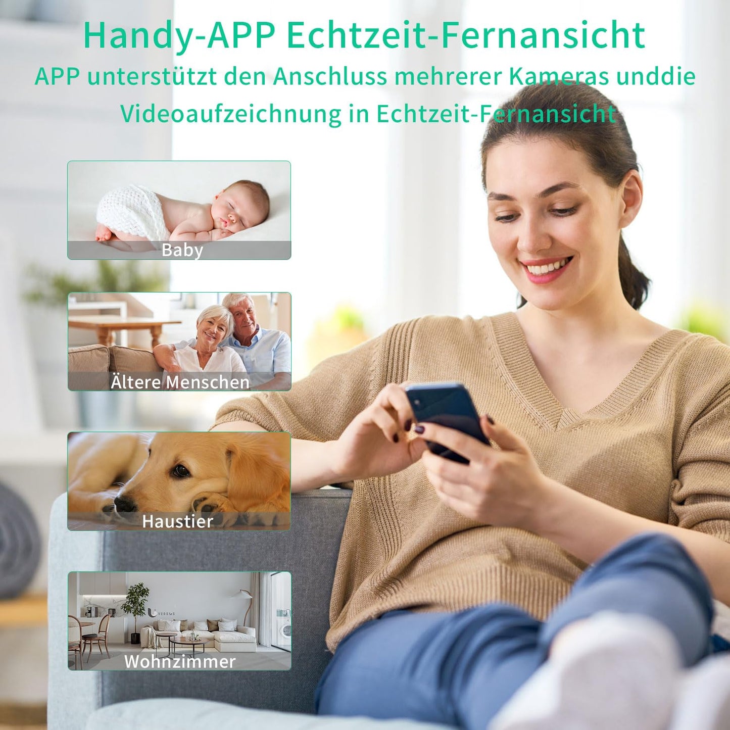 Mini camera, 1080P full HD WiFi camera, 140° wide angle WiFi camera live transmission mobile app, battery-powered WiFi connectivity with motion detection for home office repository.