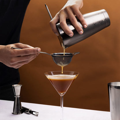 Navaris Cocktail Set Cocktail Shaker Mixer - 11-piece mixer set - accessories for cocktails like a pro - bar tools including recipe book