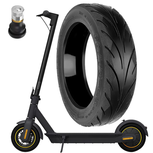 Prodroam 10-inch tire tubeless 60/70-6.5 for Segway Ninebot Max G30 G30D 2 G30E 2 G30P G30LP electric scooter replacement tire front rear with valve (self-repairing tire-1 PC)