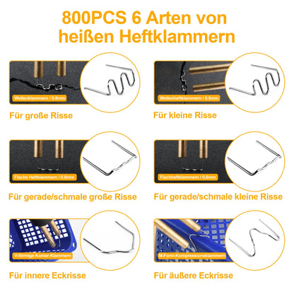 Plastic Welding Machine - 150W Plastic Welding Tool Plastic Repair Kit 821PCS, Plastic Welder, Plastic Welding, Welder for Car Bumpers/Parts/Kayaks/Canoes