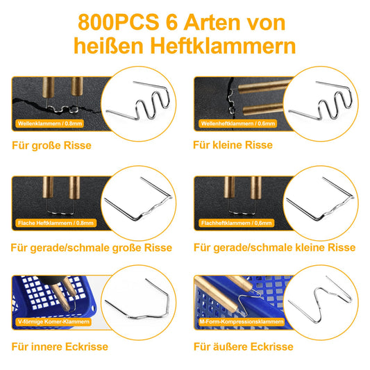 Plastic Welding Machine - 150W Plastic Welding Tool Plastic Repair Kit 821PCS, Plastic Welder, Plastic Welding, Welder for Car Bumpers/Parts/Kayaks/Canoes