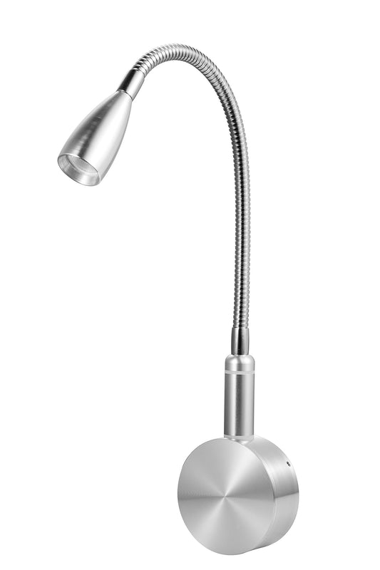 Meanyee touch switch stepless dimmable flexible gooseneck reading lamp wall mounted wall lamp bedside lamp eye care with dim blue LED display