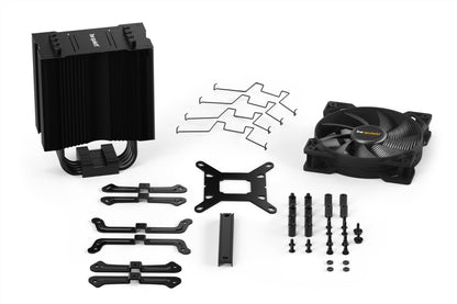 Shh! Pure Rock 2 Black, CPU cooler, 150W TDP, Pure Wings 2 120mm PWM, 4 6mm heat pipes, asymmetric design, single tower.