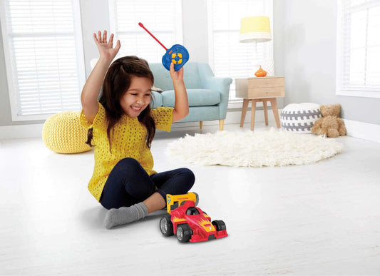 Fisher-Price Remote Control Car for Kids 3 Years and Up | My First Remote Control Car for Kids 3+ | Remote Controlled Racing Car | Gift, 3 Years; Boy, Girl | Kids' Toys 3+ Years, GVY94