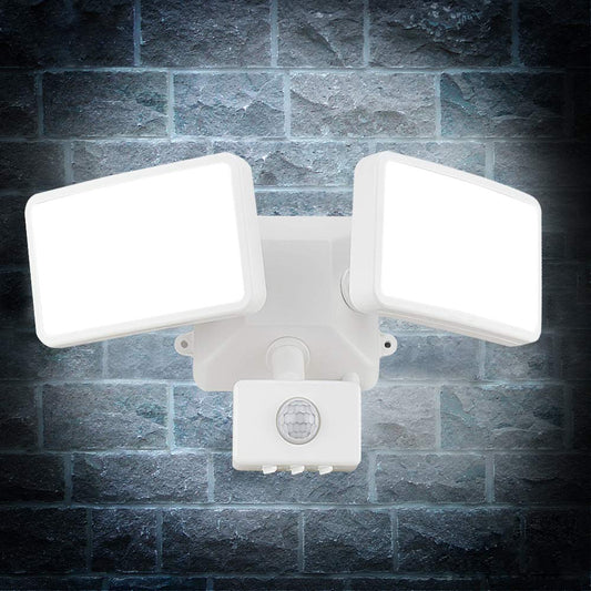 Depuley 20W LED Floodlight with Motion Sensor Outdoor, Super Bright Outdoor Spotlight adjustable, IP65 Waterproof, 1600LM, 6000K Daylight White, LED Outdoor Floodlight for Garden Garage Entrance