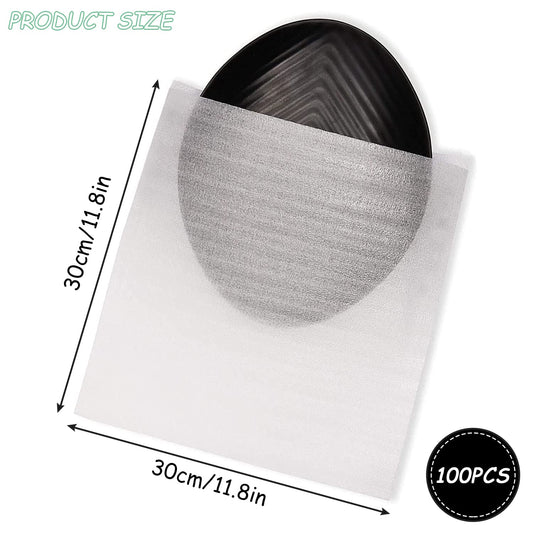 Packaging materials 100pcs Bubble wrap Moving boxes Foam packaging Moving supplies Foam sheets for moving Dish storage (30cm*30cm)