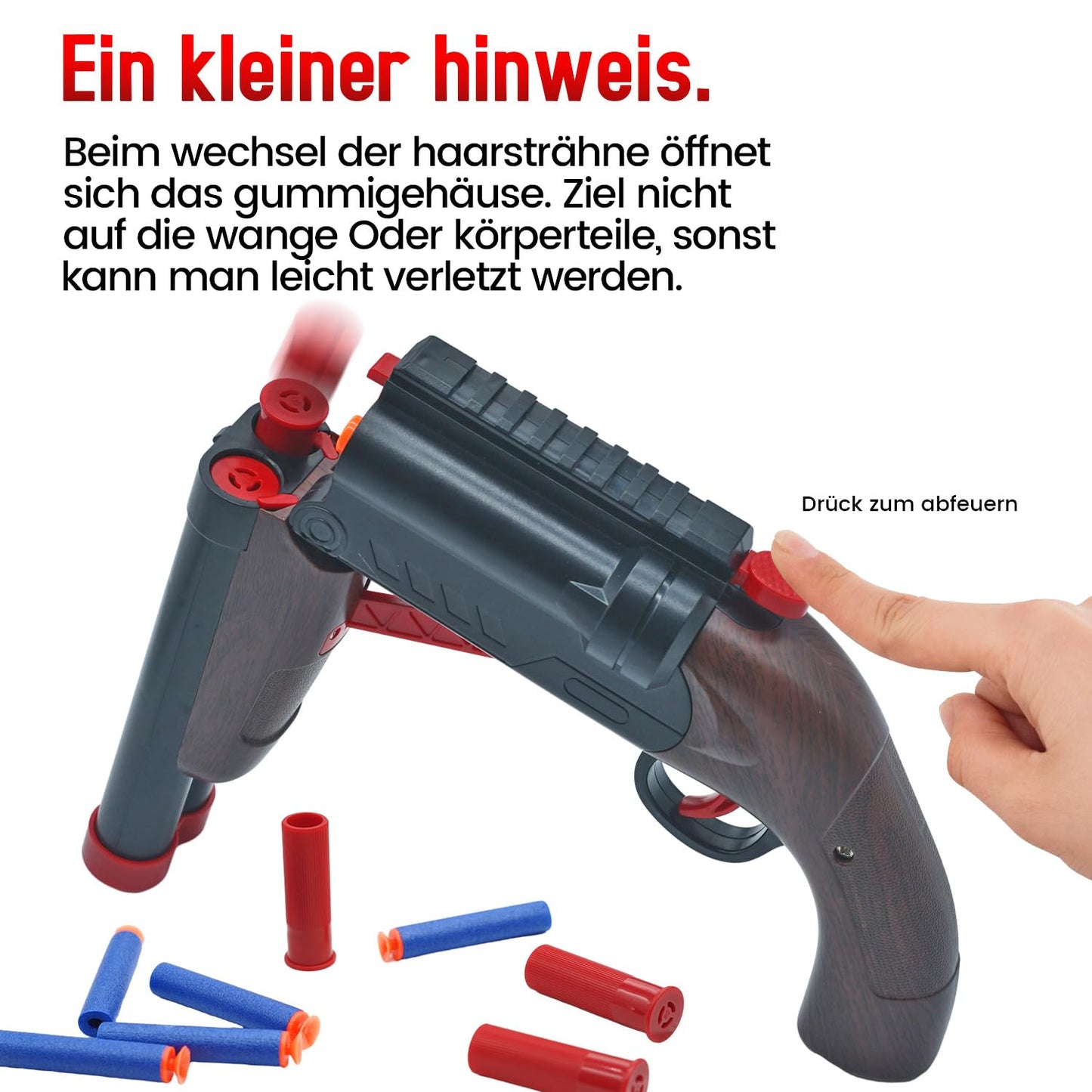Double Barrel Soft Bullet Shot Toy Foam Blaster with Shell Ejection, 2 in 1 Foam Dart Blaster, Gift for Kids, Youth, Teen Toy Soft Bullet Educational Model Games for Boys 6+