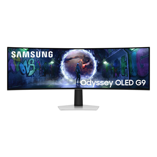 Samsung 49-inch Odyssey OLED G9 G93SD, DQHD (5120 x 1440), Gaming Monitor, PC screen, 240 Hz, OLED Glare Free, 0.03 ms response time, Gaming Hub, LS49DG934SUXEN