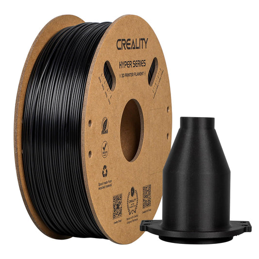 Creality Official Hyper ABS Filament, Creality 3D Printer Filament 1.75mm for high-speed printing, heat resistant, strong & durable, dimensional accuracy +/- 0.03mm, 1kg/Spool (Black)