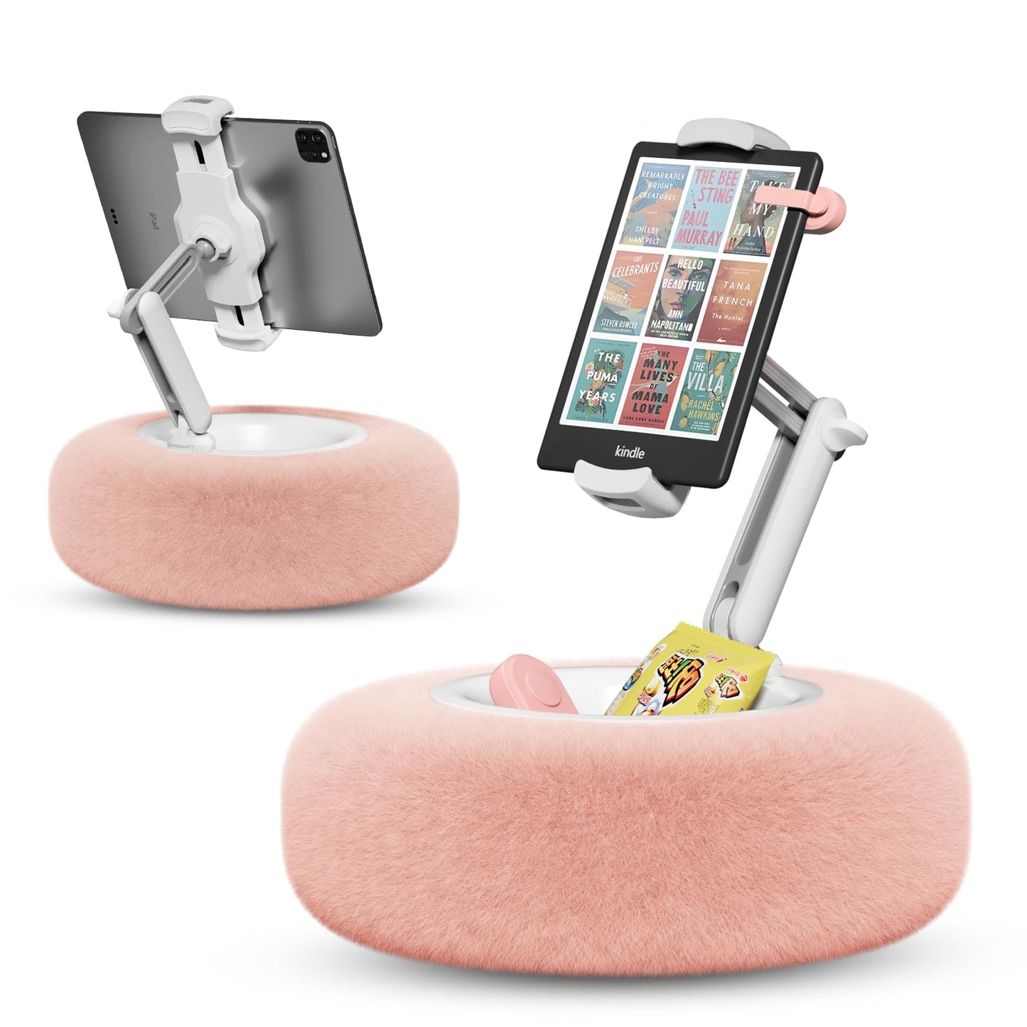 SupeDesk Kindle Holder Pillow, Tablet Holder, iPad Stand, Tablet Stand, compatible with 4.7-13" Kindle/Phone/Tablet, adjustable phone holder for bed, sofa, watching videos, soft & comfortable.