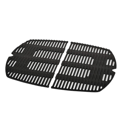 onlyfire cast iron cooking grate for Weber Q300, Q320, Q3000, Q3100, Q3200 Series Gas Grill, BBQ replacement for Weber 7646-2 Pack