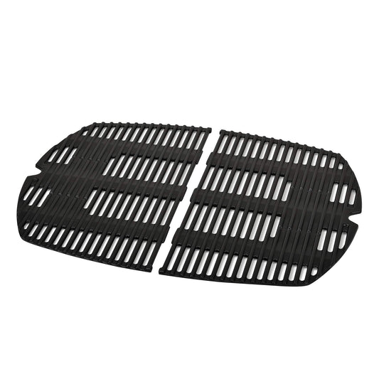 onlyfire cast iron cooking grate for Weber Q300, Q320, Q3000, Q3100, Q3200 Series Gas Grill, BBQ replacement for Weber 7646-2 Pack
