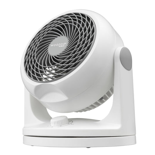 Iris Ohyama Woozoo, 23sqm, Fan, White, 3 speeds, Oscillating, quiet, Table Fan, Desk Fan, Floor Fan, portable, Cooling, PCF-HD18