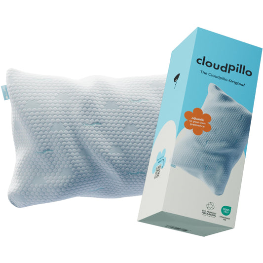 Cloudpillo Premium Memory Foam Pillow - Adjustable Height 50x70 cm - Ergonomic Pillow - Cool and Warm Pillow - Hypoallergenic Bed Pillow - Sustainable and Ideal for Allergy Sufferers