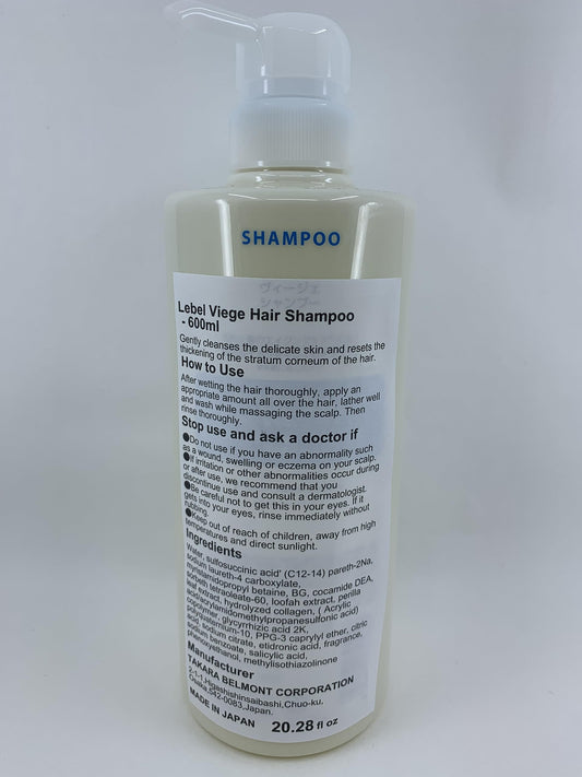 Lebel Viege Hair Shampoo - 600ml (Green Tea Set)