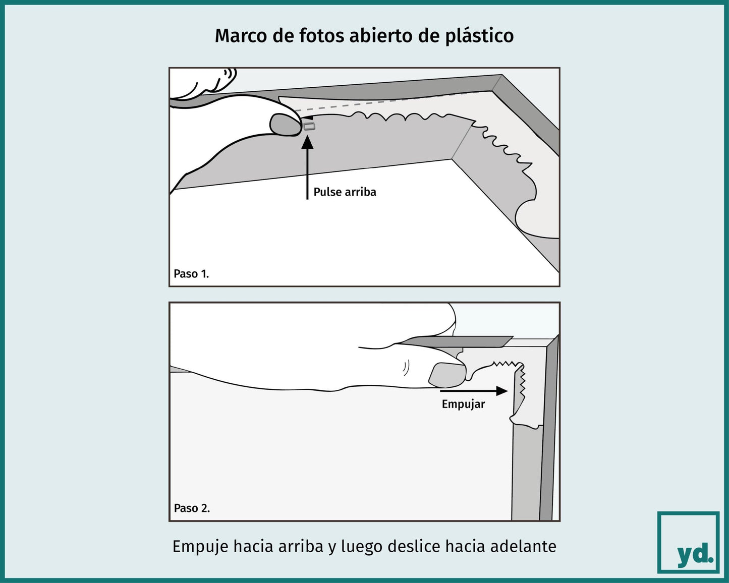 Your decoration - Picture frame 75x100 cm - Anthracite - Plastic frame with acrylic glass - Anti-reflective - 75x100 size - Evry