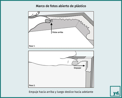 Your decoration - Picture frame 75x100 cm - Anthracite - Plastic frame with acrylic glass - Anti-reflective - 75x100 size - Evry