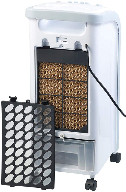 Sichler Household Appliances Air Cooler with Water: 2-in-1 air cooler and humidifier with oscillation, 3.5 liters, 75 watts (and humidifier, portable, mobile air conditioner)