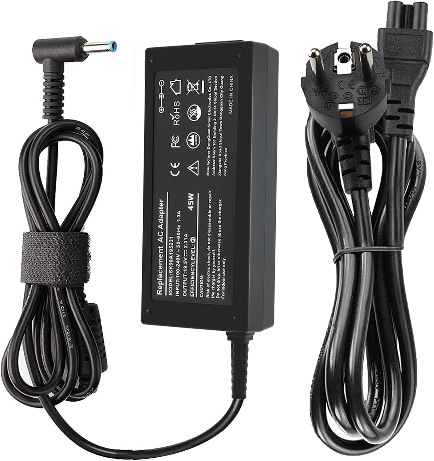 Apcstyle Compatible with HP laptop charger 45W 19.5V 2.31A power supply for Stream 11 13 14, HP 15 Notebook PC series Pavilion; HP 740015-003 741727-001 TPN-C125 740015-004 721092-001 AC adapter.