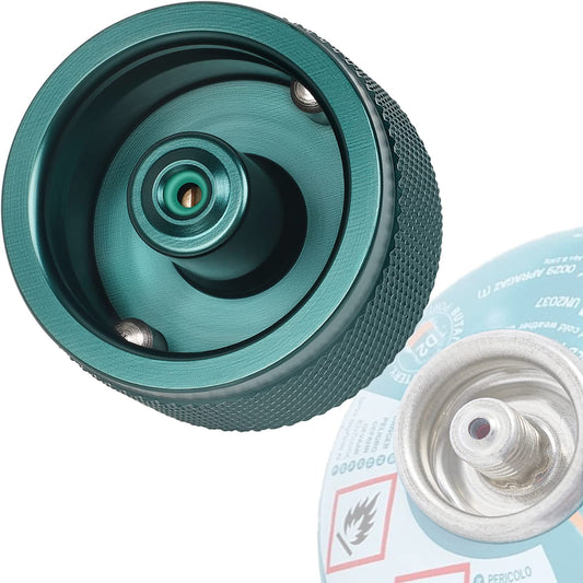 Jeebel Camp gas cooker adapter for Easy Clic® Plus system. Converts CV bayonet connection to Type MSF-1a connection or Lindal valve connection (Lindal valve connection).