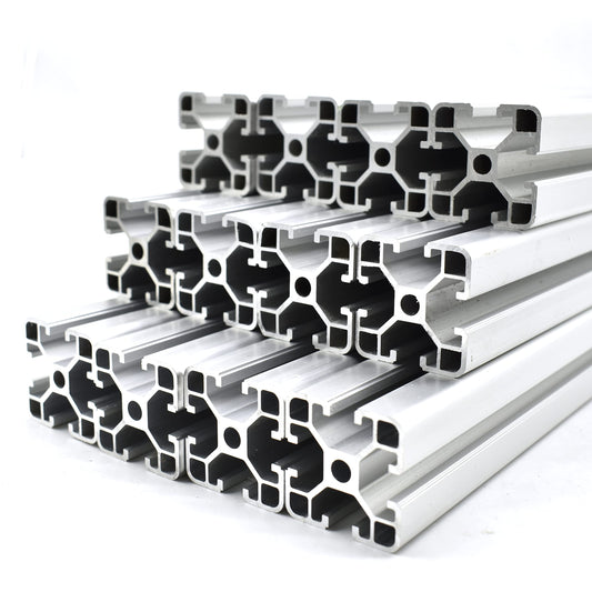 12 pieces of aluminum profile 40x40mm 200mm construction profile groove 8