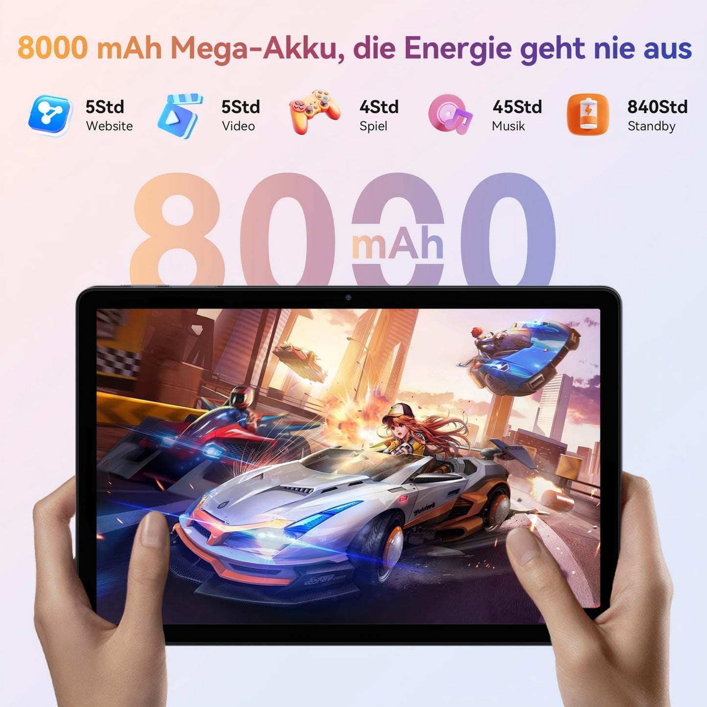 TABWEE Android 15 tablet with keyboard - 24GB RAM+128GB ROM+2TB TF, Octa Core, gaming tablet 11 inches, Widevine L1, 1920x1200 FHD+IPS, 8000mAh battery, Gemini AI, 13MP+5MP AI camera, Face ID, 5G WiFi, GPS.